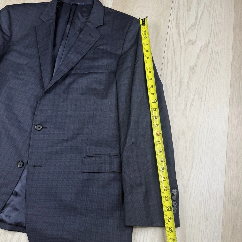 Brooks Brothers 1818 Regent Vitale Barberis Canonico Plaid Blazer Jacket Sz 46L